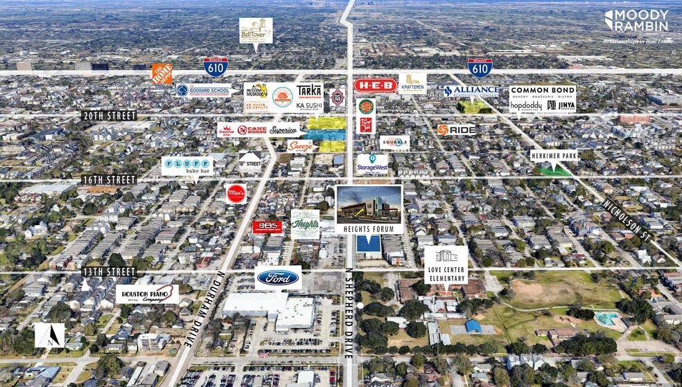 More Photos Of 1324 N Shepherd Dr, Houston Storefront Retail Office For Lease