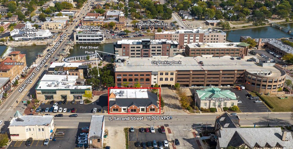 More Photos Of 24 S 2nd St, St Charles Bank For Lease