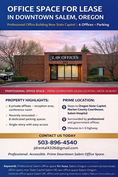 More Photos Of 242 Church St SE, Salem Office For Lease