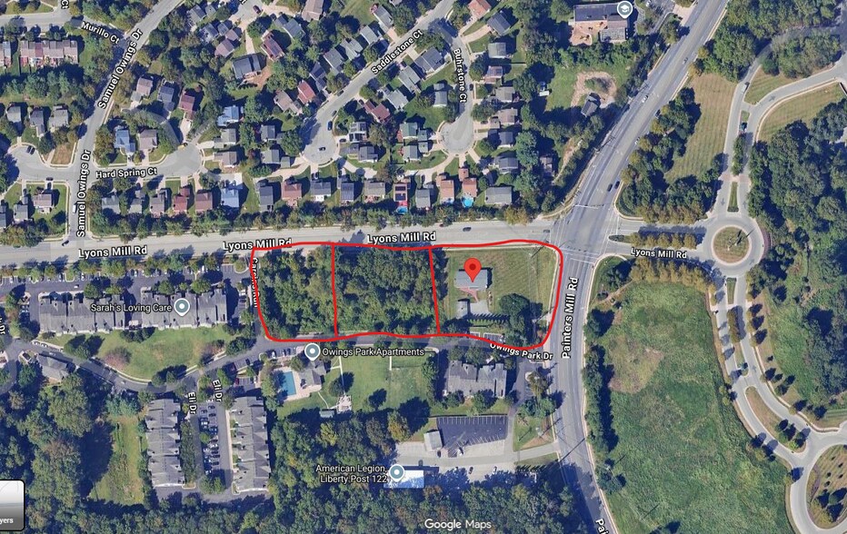 Primary Photo Of 9109-9203 Lyons Mill Road, Owings Mills Land For Sale