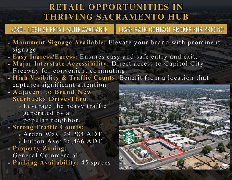 More Photos Of 2355-2377 Arden Way, Sacramento Unknown For Lease