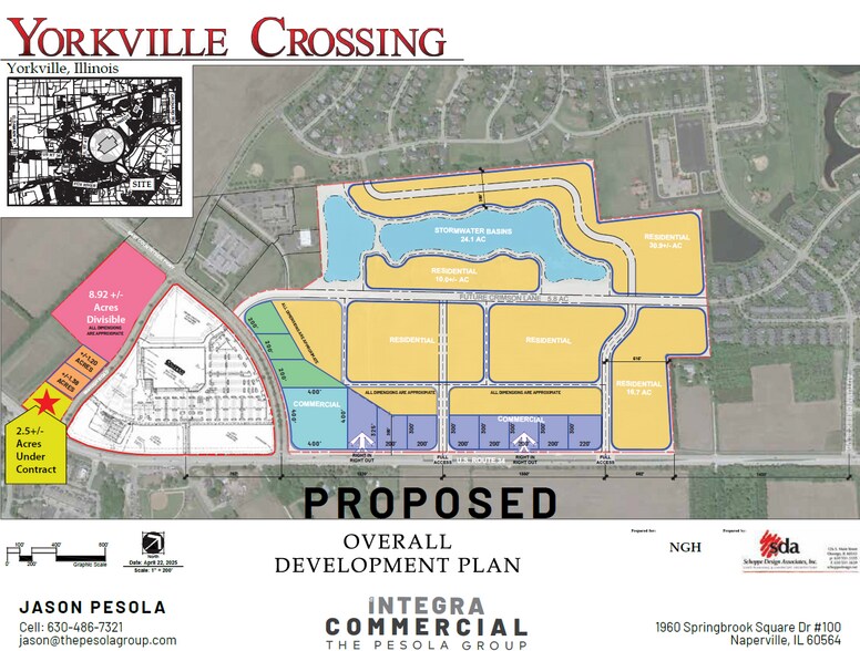 More Photos Of NEC Route 34 and Countryside Pky, Yorkville Land For Sale
