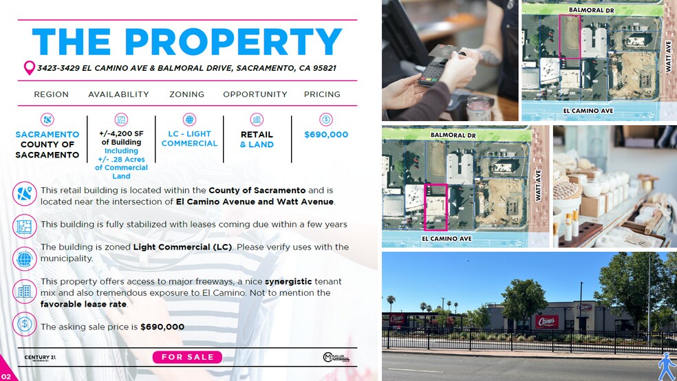 More Photos Of 3423-3429 El Camino Ave, Sacramento General Retail For Sale