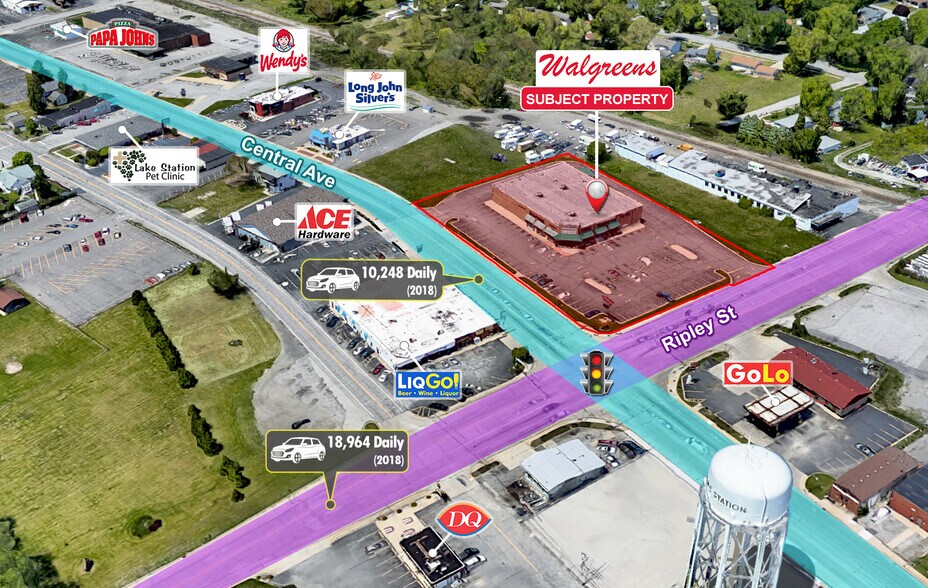 More Photos Of 3500 Central Ave, Lake Station Drugstore For Sale