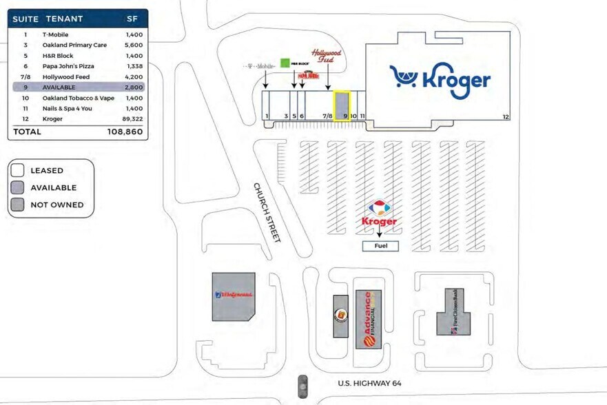 More Photos Of 7237-7263 Highway 64, Oakland General Retail For Lease