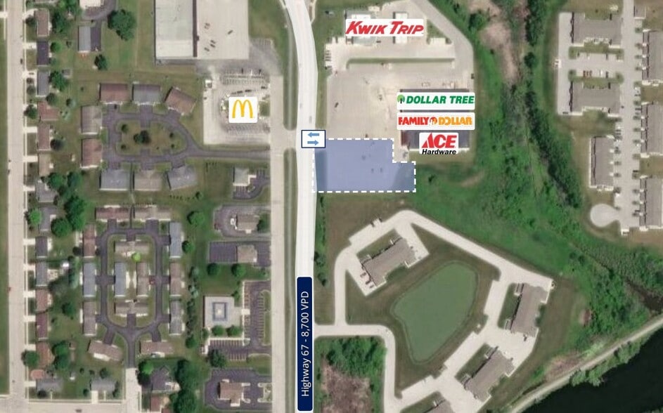 Primary Photo Of 1120 WI-67, Kiel Land For Lease