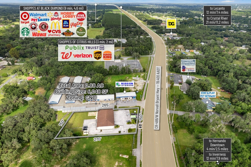 More Photos Of 1298 E Norvell Bryant Hwy, Hernando Freestanding For Sale