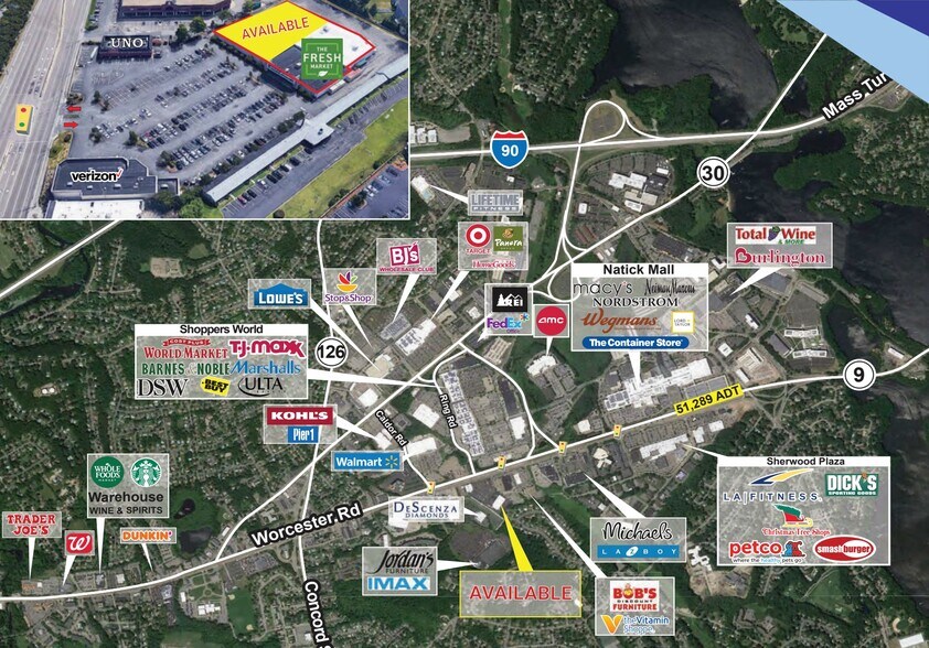 More Photos Of 84 Worcester Rd, Framingham Supermarket For Lease