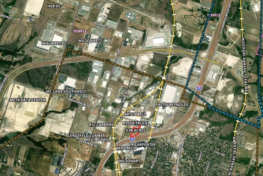 More Photos Of 2610 Industrial blvd, Temple Land For Sale