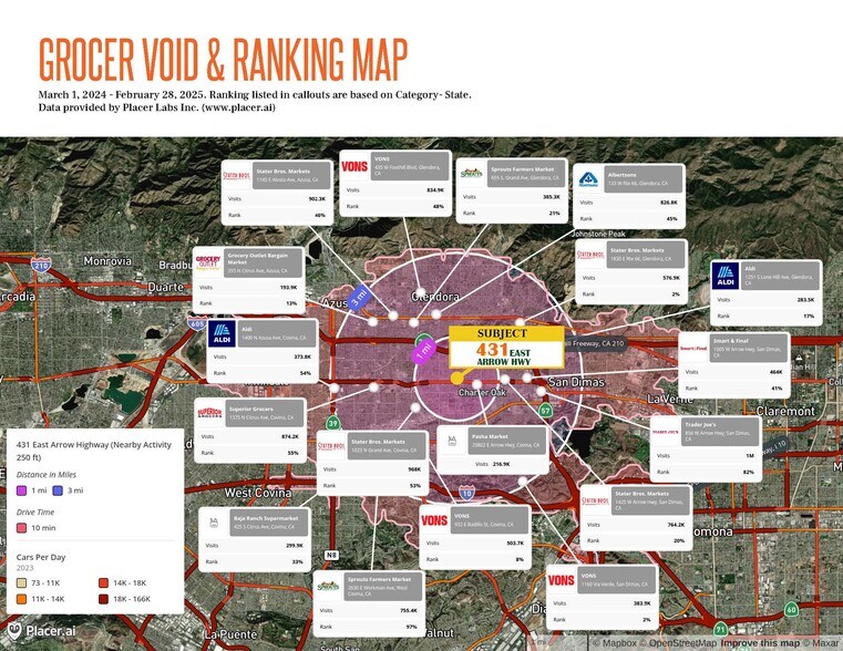 More Photos Of 431 E Arrow Hwy, Glendora Supermarket For Sale