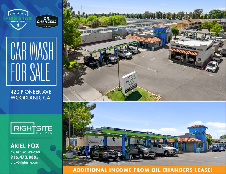 Primary Photo Of 420 Pioneer Ave, Woodland Carwash For Sale