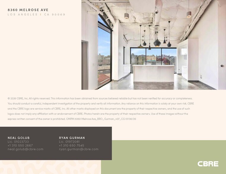 More Photos Of 8360 Melrose Ave, Los Angeles Storefront Retail Office For Sale