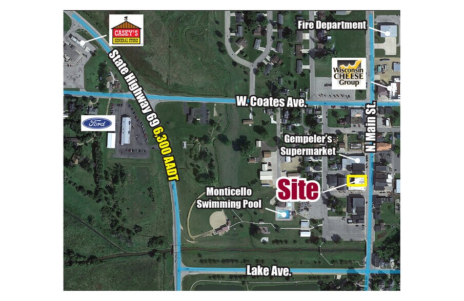 More Photos Of 203 N Main St, Monticello Storefront Retail Residential For Lease