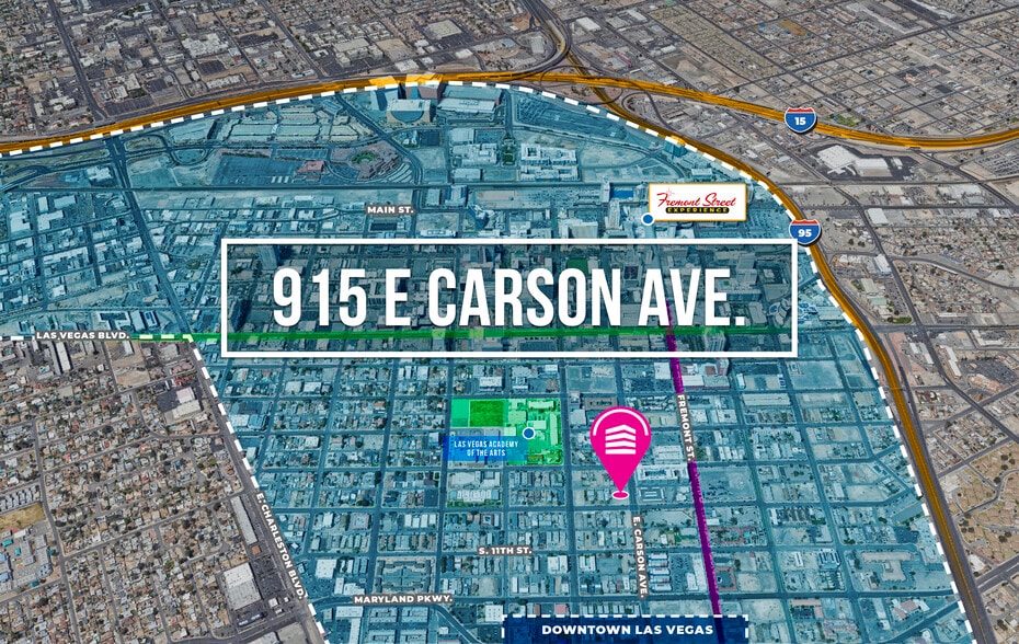 Primary Photo Of 915 E Carson Ave, Las Vegas Land For Sale