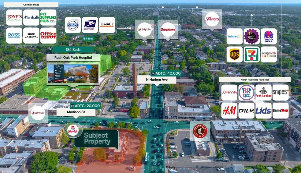 More Photos Of 11 N Harlem Ave, Oak Park Fast Food For Sale