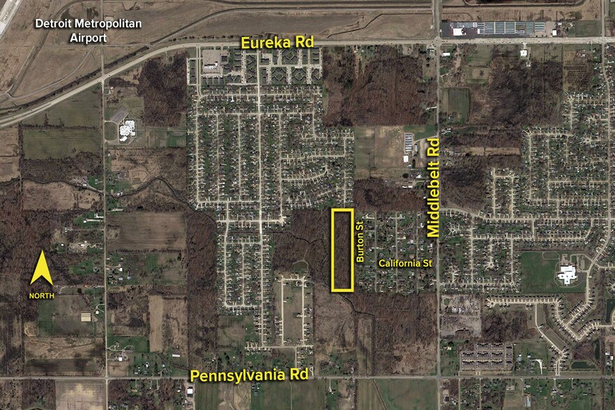 Primary Photo Of Burton St, Romulus Land For Sale