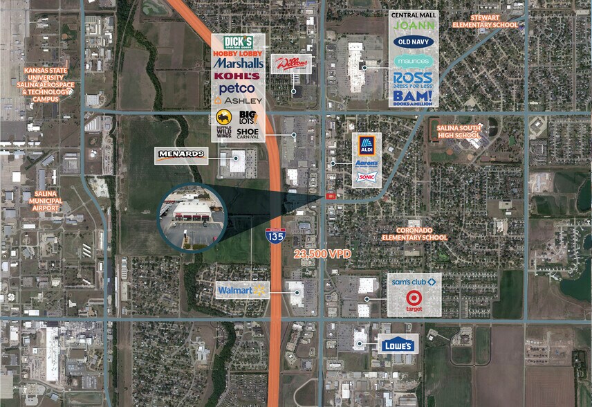 More Photos Of 2629 Market Pl, Salina Freestanding For Lease