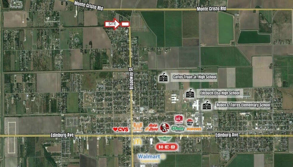 More Photos Of Broadway Street and FM 88, Elsa Land For Sale