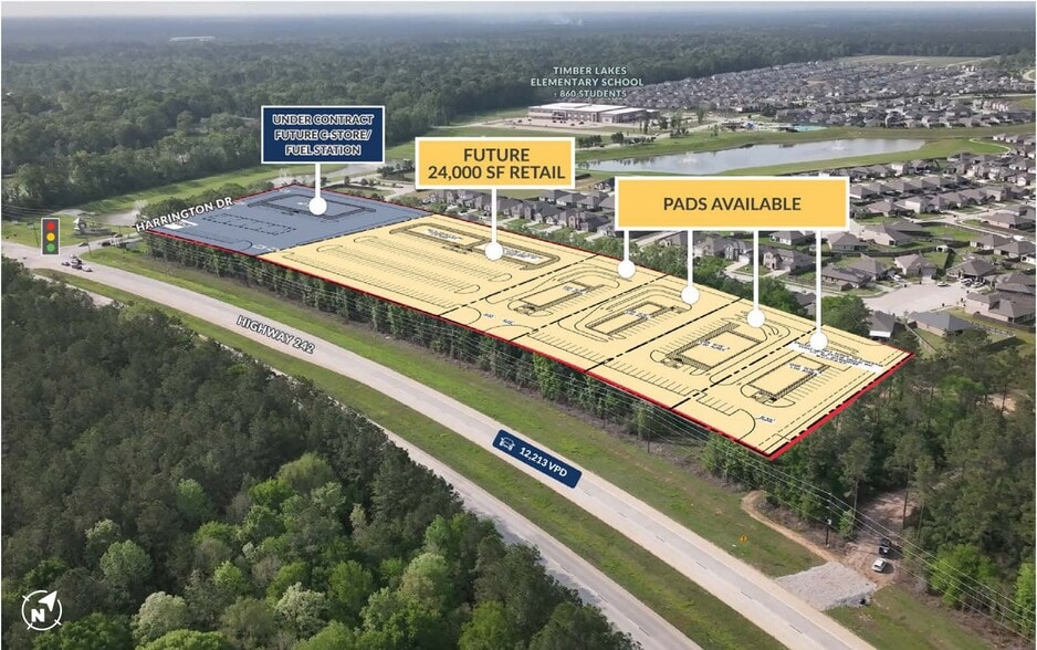 More Photos Of NEC Highway 242 & Harrington Dr., New Caney Unknown For Lease