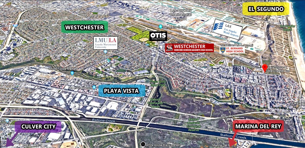 More Photos Of 8416-8432 Pershing Dr, Playa Del Rey Storefront Retail Office For Lease