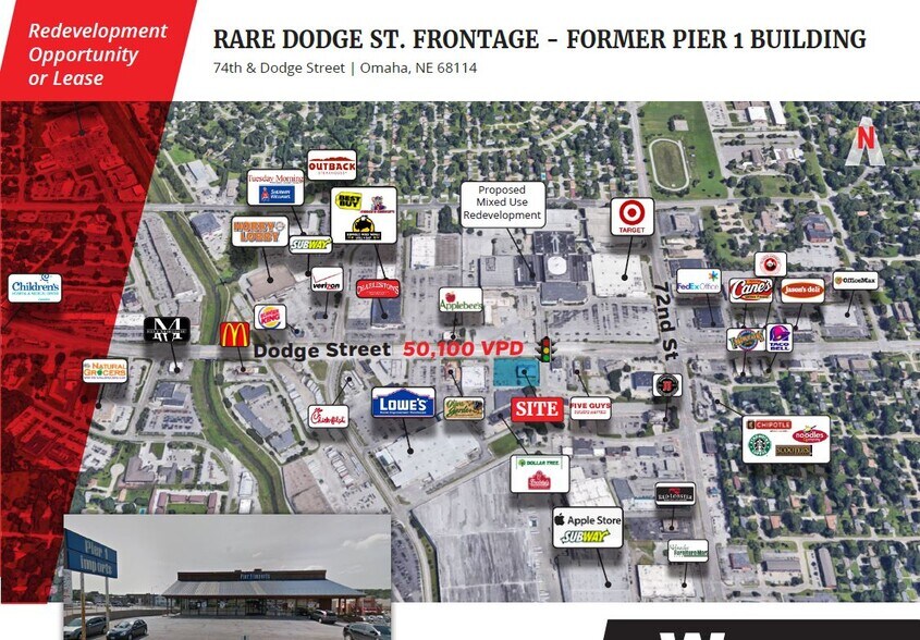 More Photos Of 7405-7407 Dodge St, Omaha Unknown For Lease