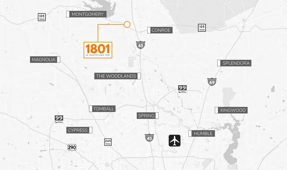 More Photos Of 1801 W White Oak Ter, Conroe Unknown For Lease