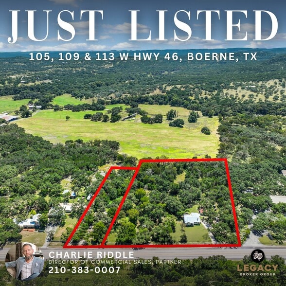 Primary Photo Of 105, 109, 113 TX-46, Boerne Land For Sale