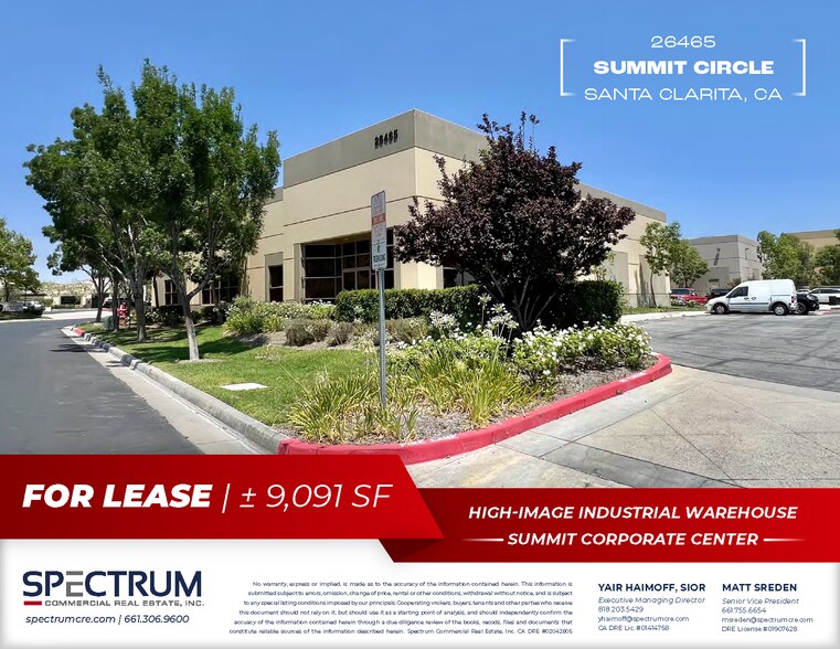 Primary Photo Of 26465 Summit Cir, Santa Clarita Warehouse For Lease