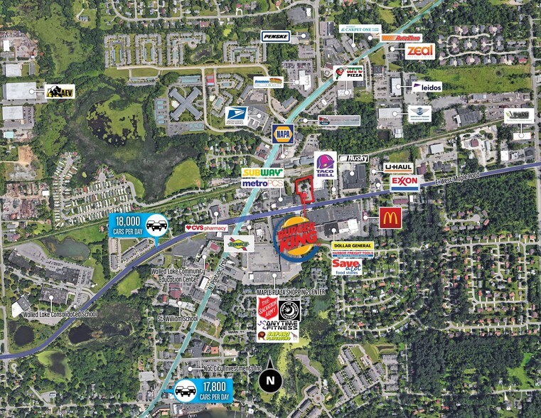 More Photos Of 1113 E West Maple Rd, Walled Lake General Retail For Sale