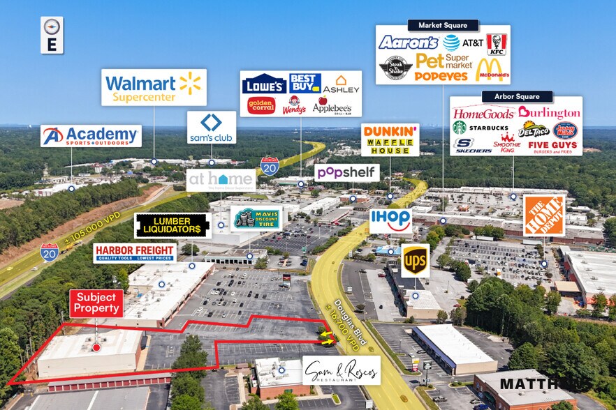 More Photos Of 7442 Douglas Blvd, Douglasville Freestanding For Lease