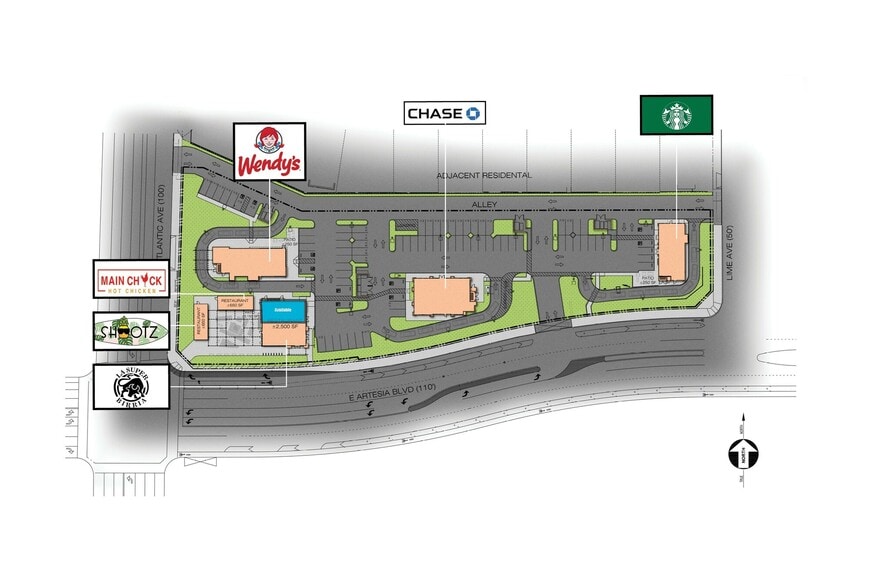 Primary Photo Of 625 E Artesia Blvd, Long Beach Restaurant For Lease