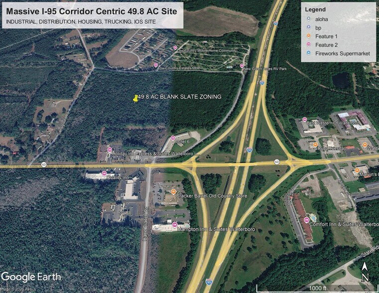 More Photos Of SC Interstate I-95 Corridor Centric 49.8 AC Industrial/Distribution/IOS at I-95 Exit 53, Walterboro Land For Sale