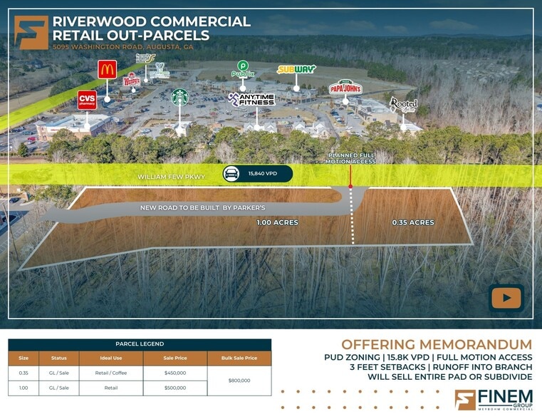 More Photos Of 5095 Washington Road, Evans Land For Lease