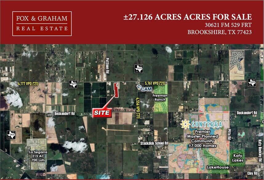Primary Photo Of 30621 FM 529 Rd, Brookshire Land For Sale