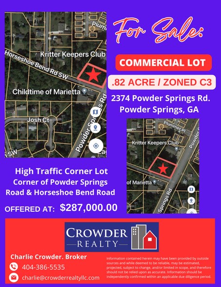 Primary Photo Of 2374 Powder Springs Rd SW, Marietta Land For Sale
