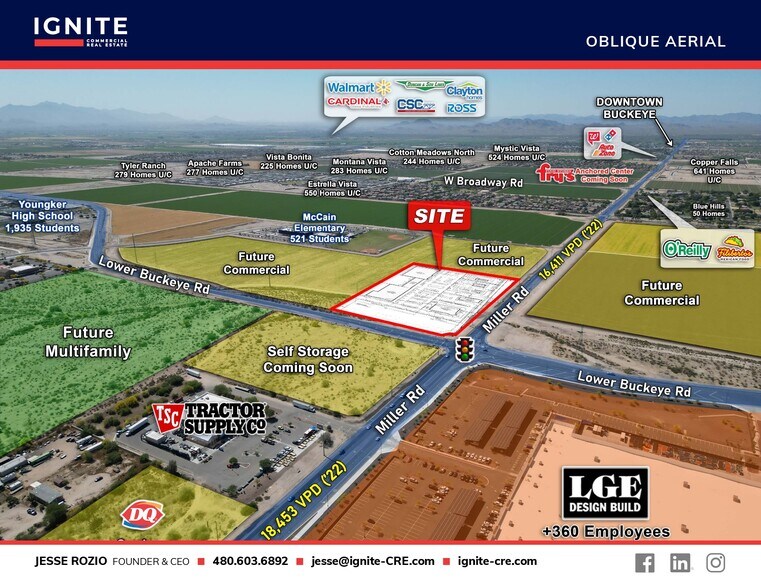 More Photos Of SEC of Miller Road & Lower Buckeye Rd, Buckeye General Retail For Sale