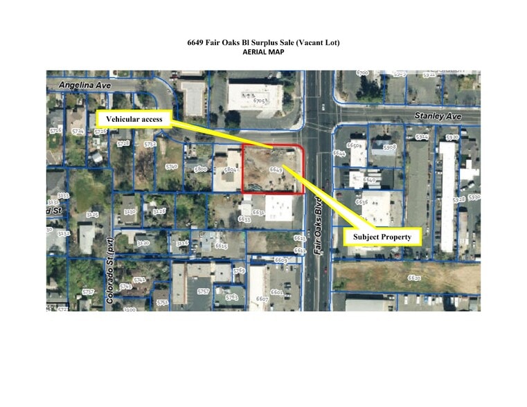 More Photos Of 6649 Fair Oaks Blvd, Carmichael Land For Lease