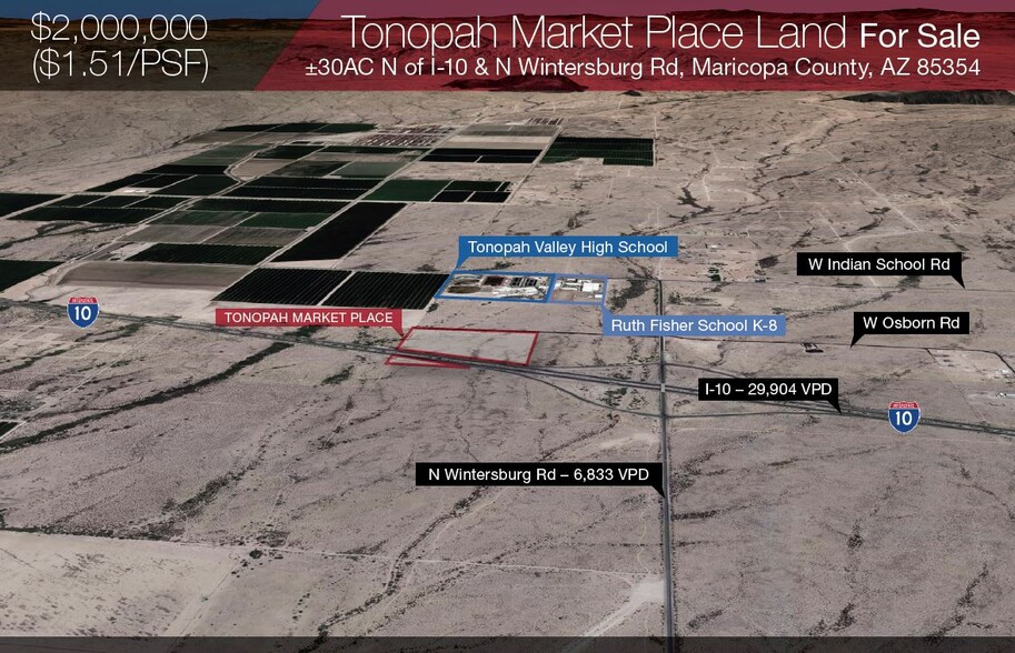 Primary Photo Of Wintersburg Rd and I-10, Tonopah Land For Sale