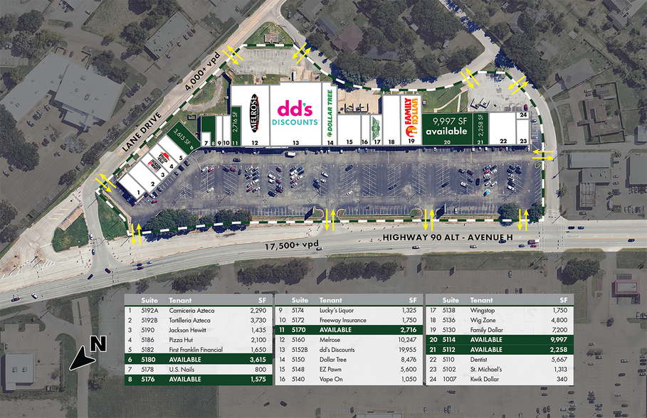 More Photos Of 5100-5198 Avenue H, Rosenberg Unknown For Lease