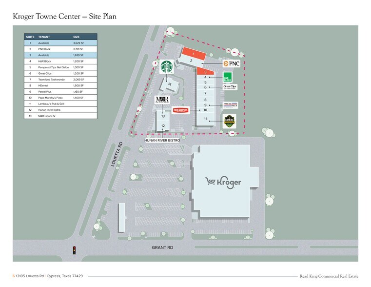 More Photos Of 13105-13133 Louetta Rd, Houston Unknown For Lease