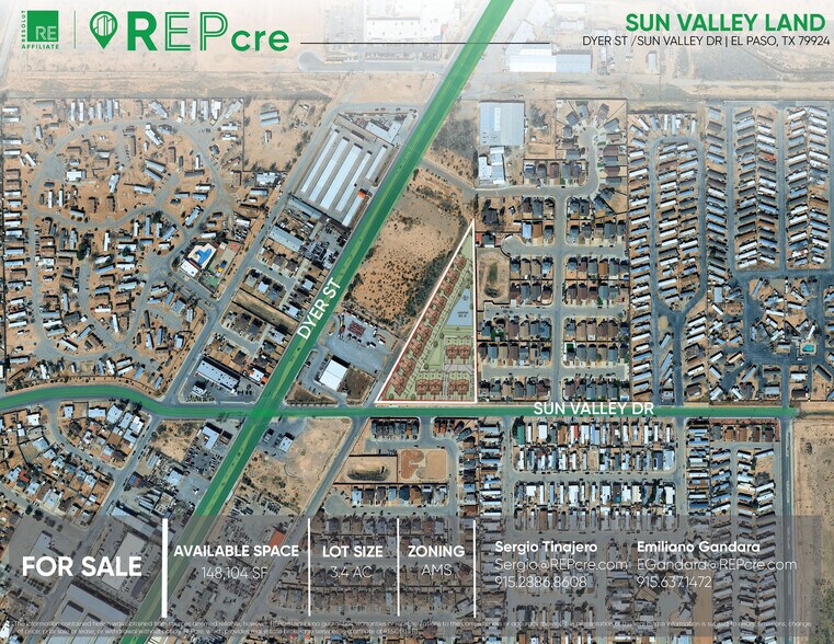Primary Photo Of Sun Valley Dr 6001, El Paso Land For Sale