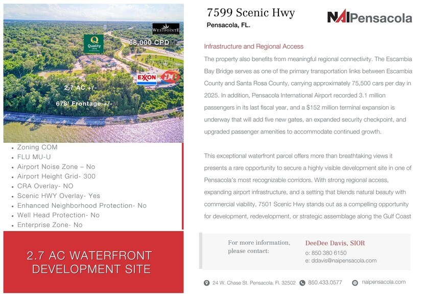 More Photos Of 7599 Scenic Hwy, Pensacola Land For Sale