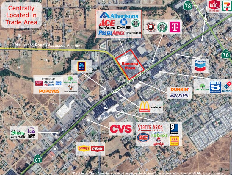 More Photos Of 1407-1467 Main St, Ramona Unknown For Lease