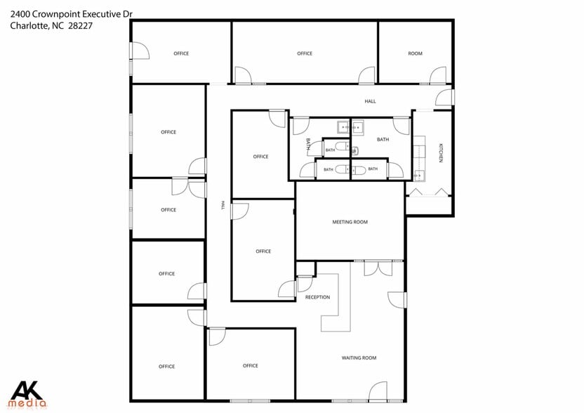 More Photos Of 2400 Crownpoint Executive Dr, Charlotte Office For Lease