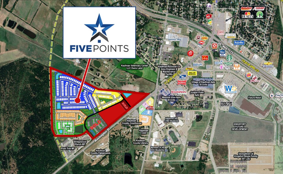 More Photos Of South Washington Street & Five Points Drive, Kaufman Land For Sale