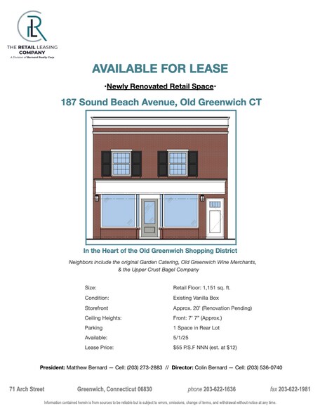 More Photos Of 187 Sound Beach Ave, Old Greenwich Freestanding For Lease