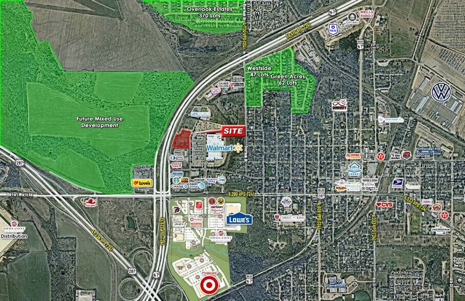 Primary Photo Of NEQ Hwy 67 & Main St (Bus 287), Midlothian Land For Sale