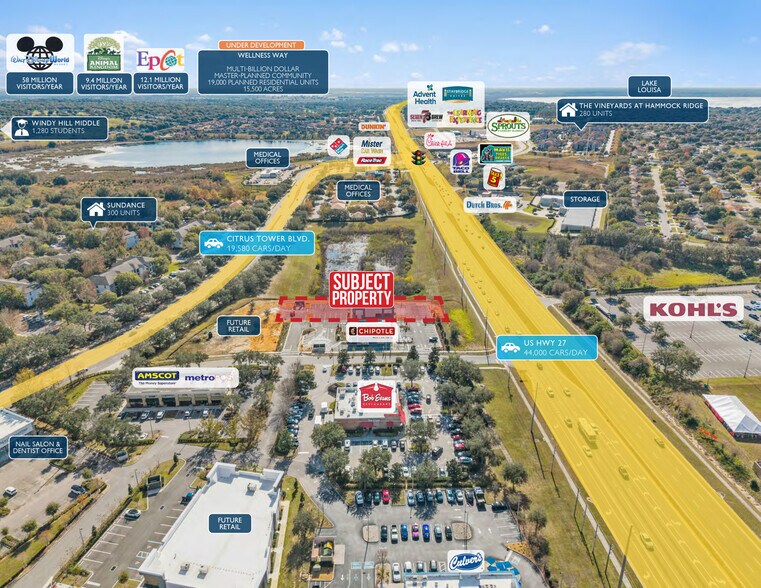 More Photos Of Johns Lake Rd & US Hwy 27, Clermont General Retail For Sale