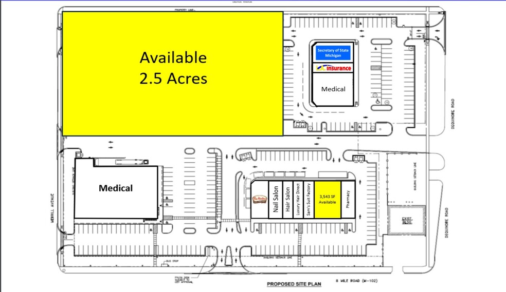 Primary Photo Of 8 Mile Rd @ Dequindre Rd, Hazel Park Land For Lease