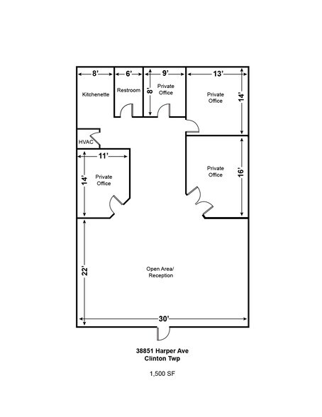More Photos Of 38851-38855 Harper Ave, Clinton Township Loft Creative Space For Lease